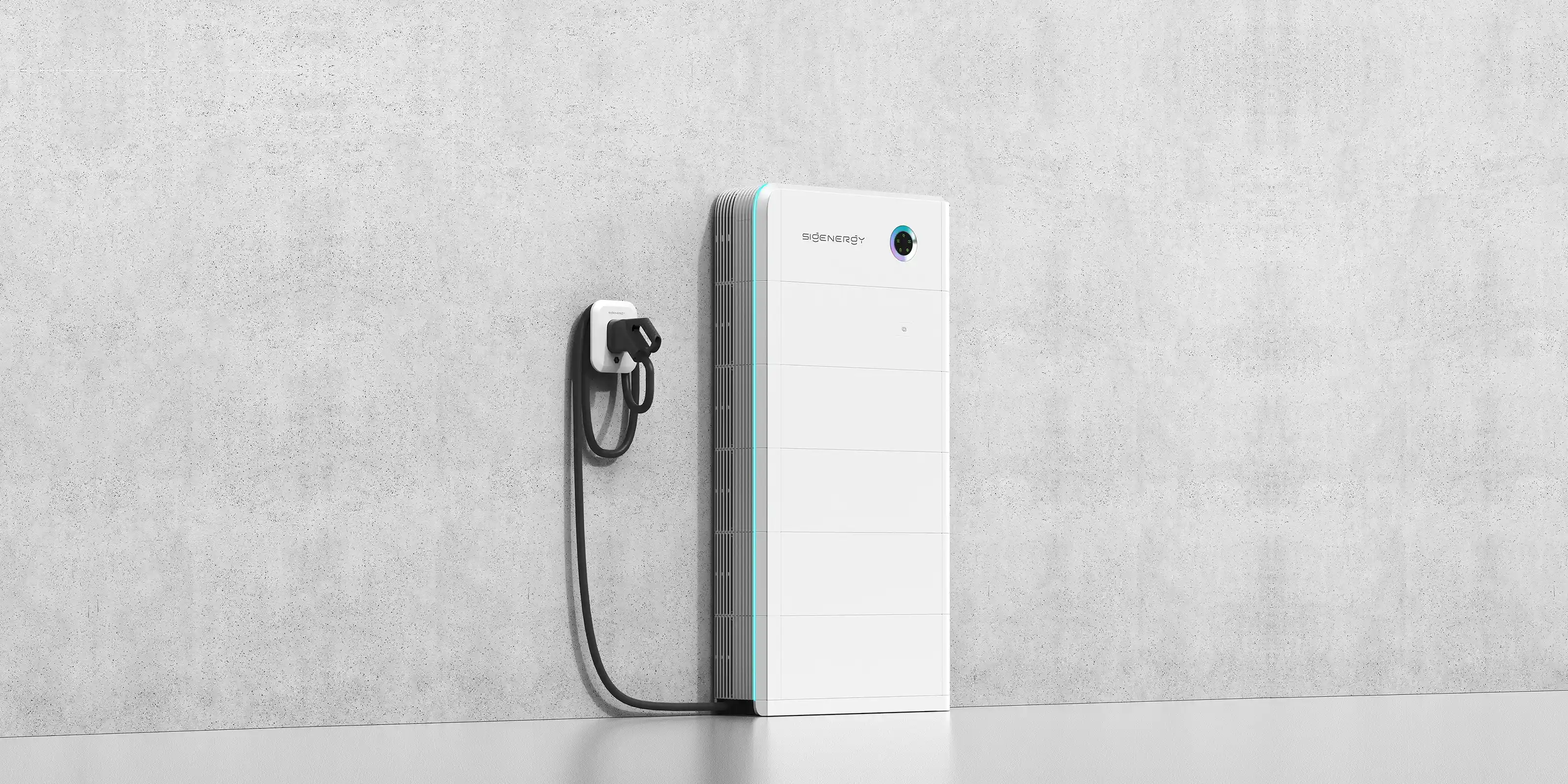 SigenStor 5-in-1 systeem: omvormer, batterij-PCS, accuset, EMS en EV DC-lader